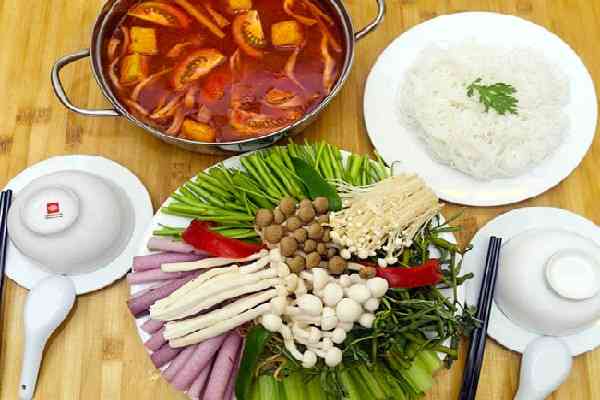 Lẩu Rau Cải Chay